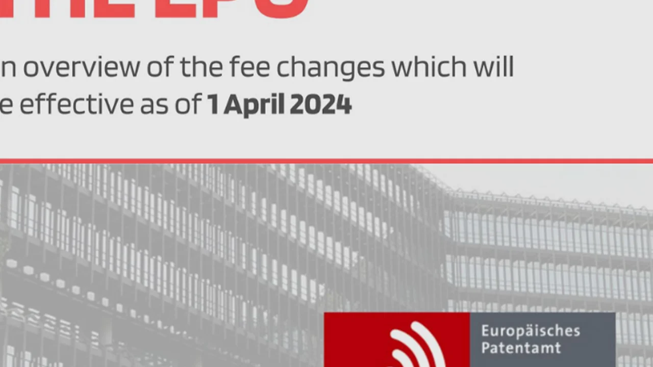 New Fee Regime of the EPO